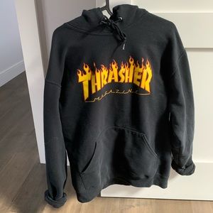 black thrasher hoodie